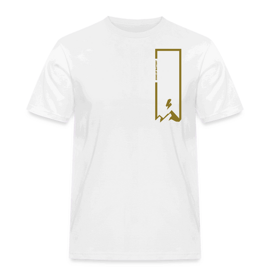 SPOD Männer Workwear T-Shirt weiß / S Sob on the Rocks Gold E-Bike-Community