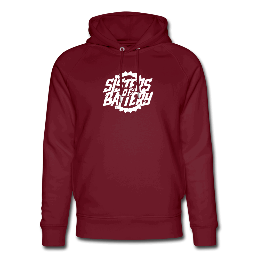 SPOD Unisex Bio-Hoodie von Stanley & Stella Burgunderrot / XS Sisters of Battery - Bio-Hoodie von Stanley & Stella E-Bike-Community