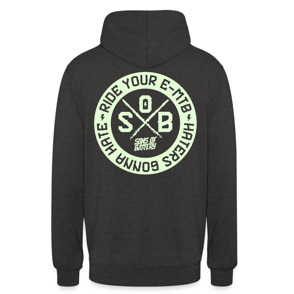 SPOD Unisex Hoodie Anthrazit / S Haters - Glow in the Dark - Sons of Battery - Unisex Hoodie E-Bike-Community