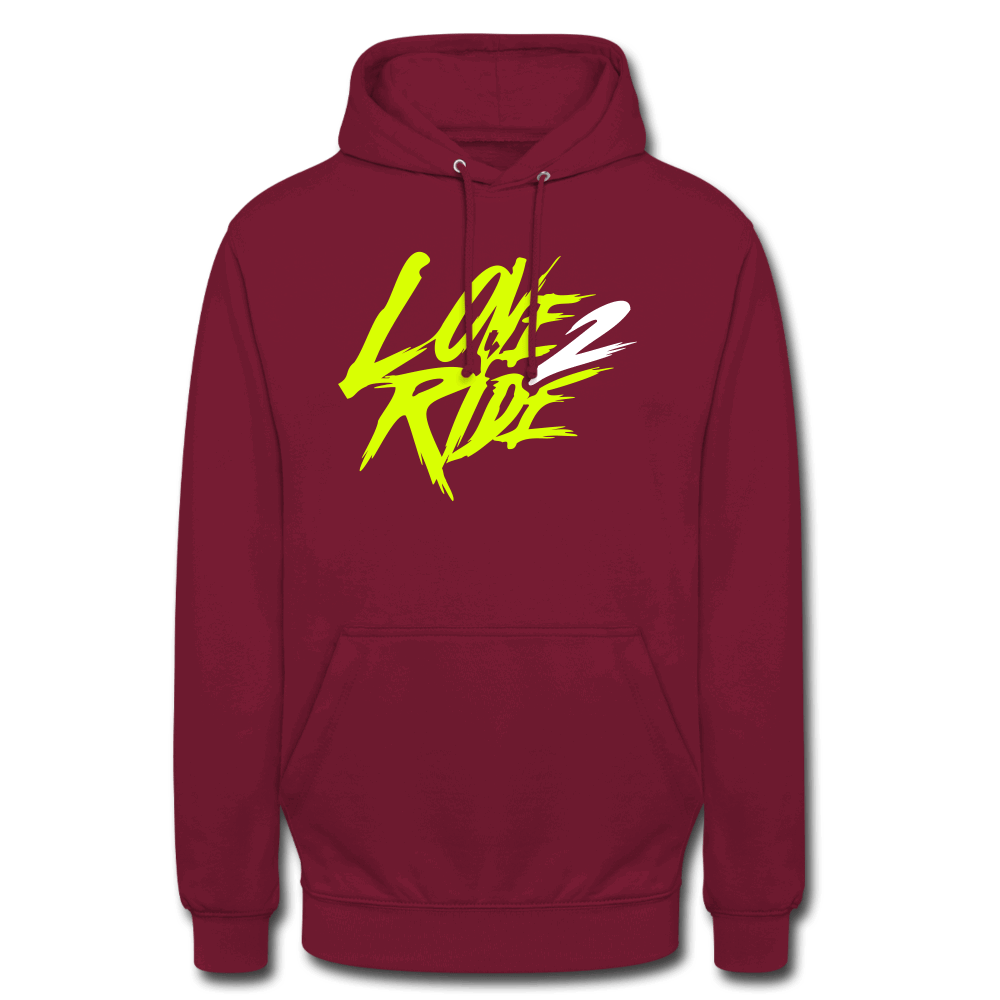 SPOD Unisex Hoodie Bordeaux / S Love 2 Ride - Unisex Hoodie E-Bike-Community