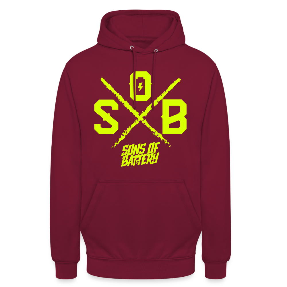 SPOD Unisex Hoodie Bordeaux / S SOB CROSS - SONS OF BATTERY - Unisex Hoodie E-Bike-Community