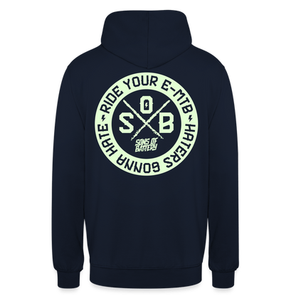 SPOD Unisex Hoodie Navy / S Haters - Glow in the Dark - Sons of Battery - Unisex Hoodie E-Bike-Community