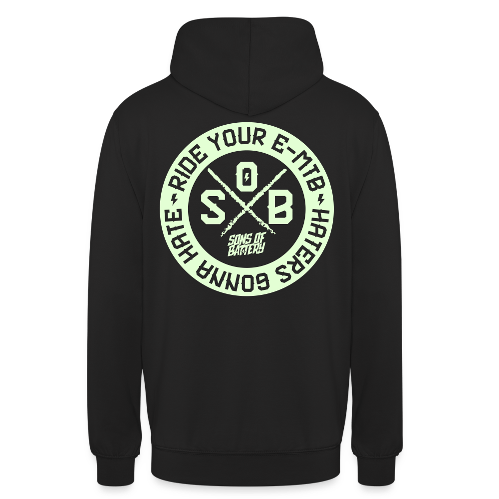 SPOD Unisex Hoodie Schwarz / S Haters - Glow in the Dark - Sons of Battery - Unisex Hoodie E-Bike-Community