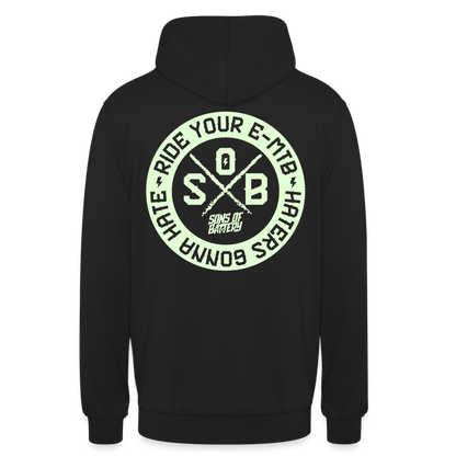 SPOD Unisex Hoodie Schwarz / S Haters - Glow in the Dark - Sons of Battery - Unisex Hoodie E-Bike-Community