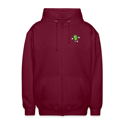 SPOD Unisex Kapuzenjacke Bordeaux / S Sons of Battery - B-Boy - 2 Seiten - Unisex Kapuzenjacke E-Bike-Community