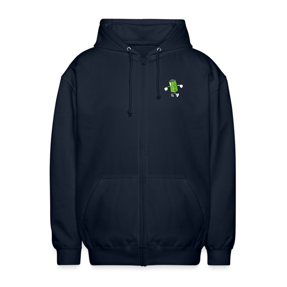 SPOD Unisex Kapuzenjacke Navy / S Sons of Battery - B-Boy - 2 Seiten - Unisex Kapuzenjacke E-Bike-Community