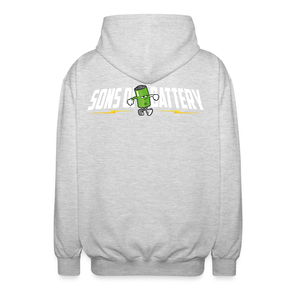 SPOD Unisex Kapuzenjacke Sons of Battery - B-Boy - 2 Seiten - Unisex Kapuzenjacke E-Bike-Community