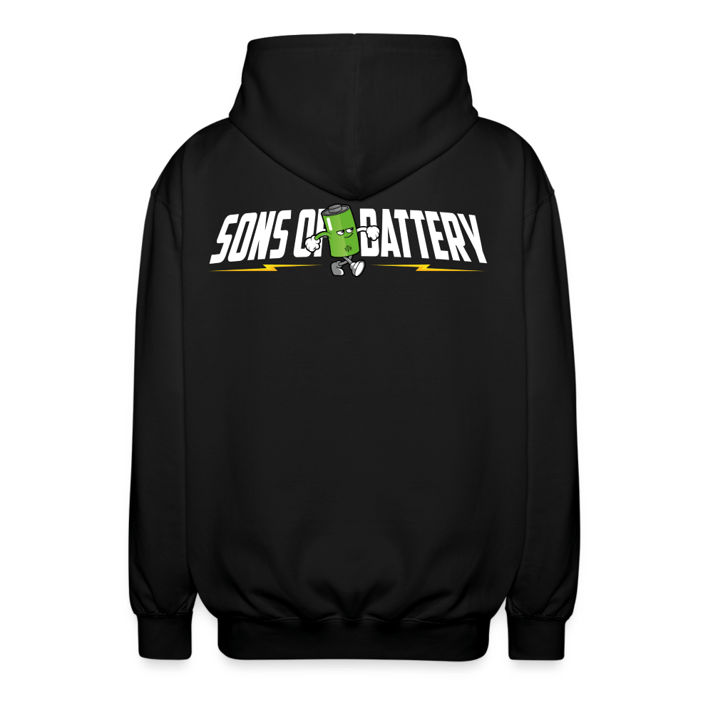 SPOD Unisex Kapuzenjacke Sons of Battery - B-Boy - 2 Seiten - Unisex Kapuzenjacke E-Bike-Community