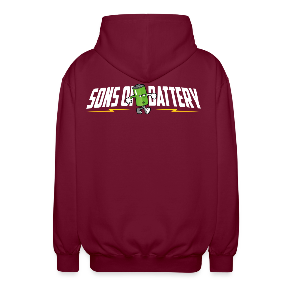 SPOD Unisex Kapuzenjacke Sons of Battery - B-Boy - 2 Seiten - Unisex Kapuzenjacke E-Bike-Community