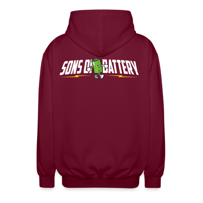 SPOD Unisex Kapuzenjacke Sons of Battery - B-Boy - 2 Seiten - Unisex Kapuzenjacke E-Bike-Community