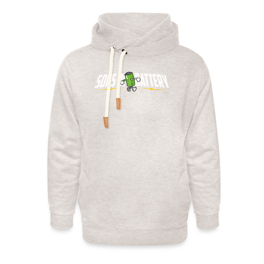 SPOD Unisex Schalkragen Hoodie Beige meliert / XS Sons of Battery B-Boy Unisex Schalkragen Hoodie E-Bike-Community