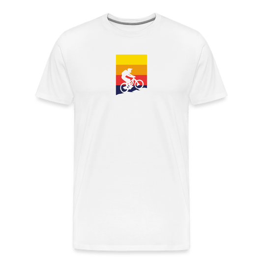 Spreadconnect Männer Premium T-Shirt | Spreadshirt 812 Weiß / S Bunter E-Biker - Männer Premium T-Shirt E-Bike-Community