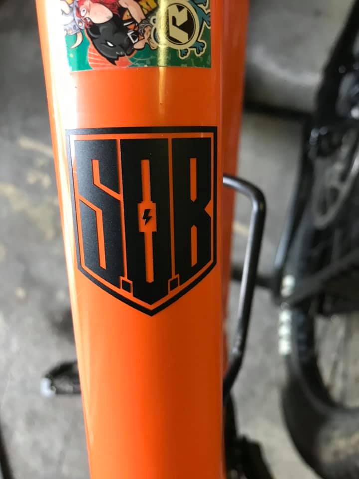 Sticker schutz der Batterie - Carbon edition (Orange) - Specialized